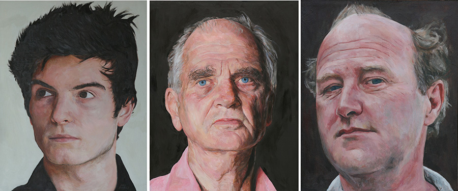 The famous portrait artists work from the London studio