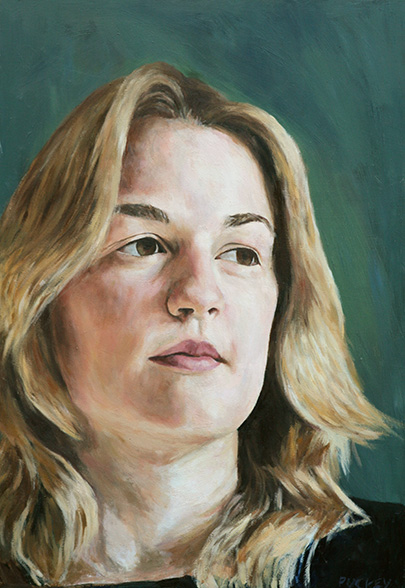 a contemporary portrait commission of Lydia from Chelsea